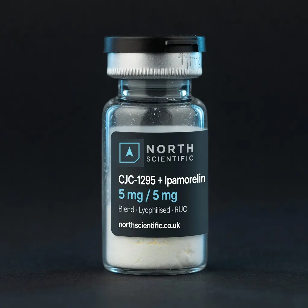 CJC-1295 + Ipamorelin research vial